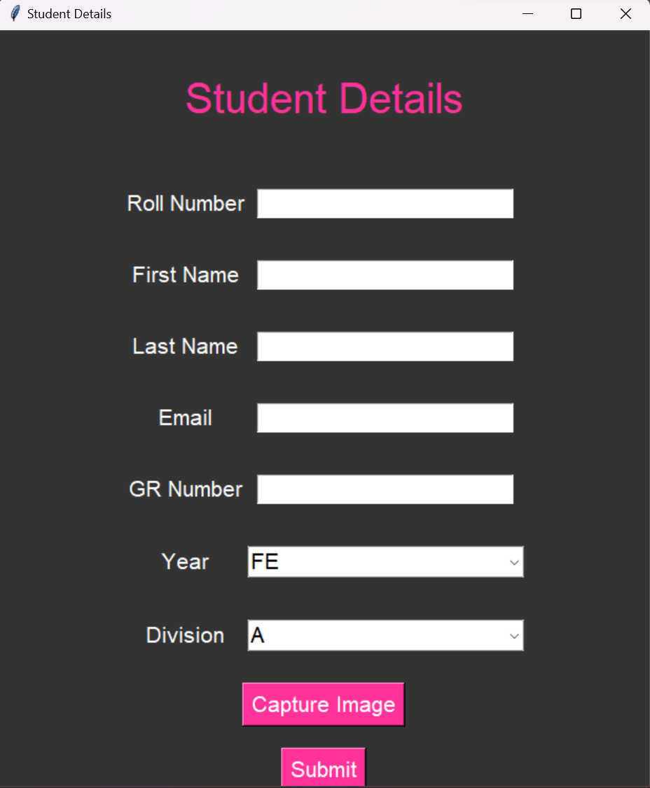 Student Details Form